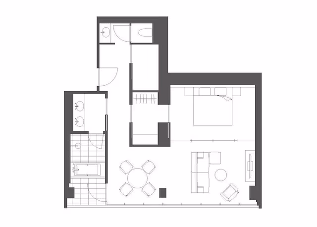 Residential Suite with Lounge Access (desighned by Tadao Ando) No Smoking