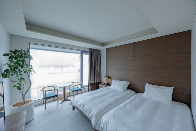 Standard Twin with Free Lounge Access (designed by Tadao Ando), Non smoking