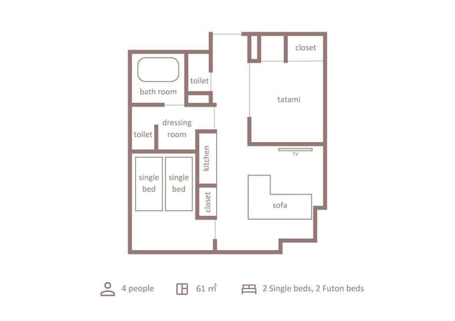 Executive Room, Multiple Beds, Non Smoking, Kitchen