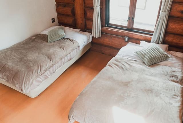 Deluxe Twin Room, Non Smoking, Private Bathroom (122,123 Log Hotel, 2F, Open Ceiling)