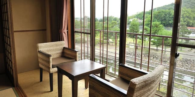 [TOKIWA] Japanese-Western Room, Uji River View with Half Open-Air Bath