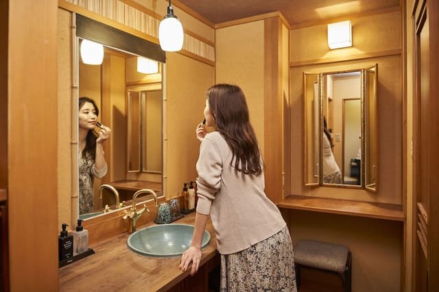 Japanese-Style Twin Room with private indoor hot spring
