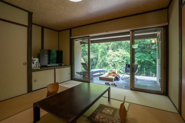Japanese Western Style Room(8 Tatami-mats) with Private Opan-air Bath, Annex, Mountain View
