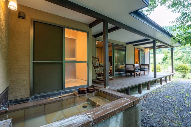 Japanese Western Style Room(10 Tatami-mats) with Private Opan-air Bath, Annex , Mountain View