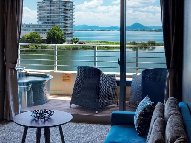 Biwa No Kaze Japanese Style Room with Private Natural Hot Spring Open-Air Bath - Non-Smoking