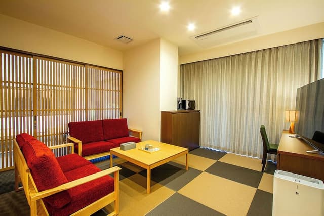 Japanese Western Style Room with Open-air Bath, Non Smoking (Futons are provided from 3rd guests)
