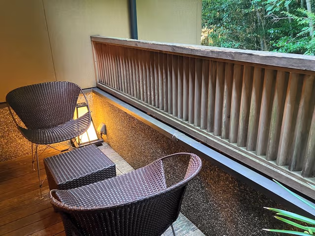 Annex KAWA/YAMA/TSUKI - Triple Room with Partial Open-air Hot Spring Bath