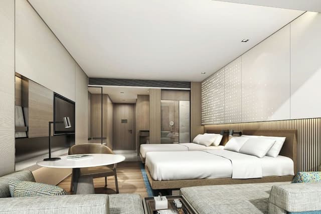 Room, 2 Twin Beds, City View