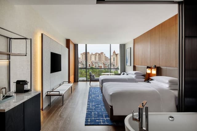 Premium Room, 2 Double Beds, Garden View