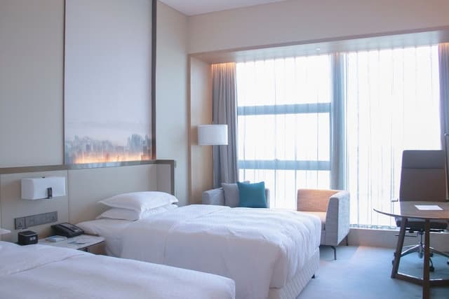Deluxe Room, 2 Double Beds, City View