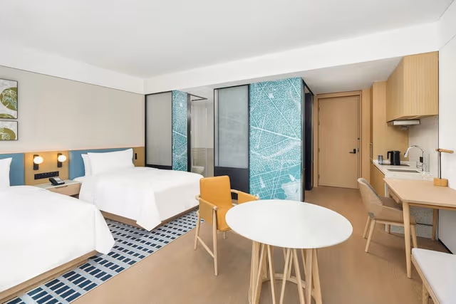 Studio, 2 Double Beds