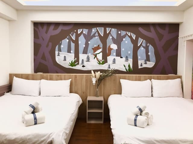 Business Quadruple Room, 2 Double Beds, Non Smoking