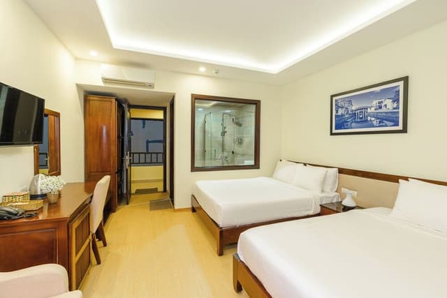 Deluxe Triple Room, Balcony, Pool View