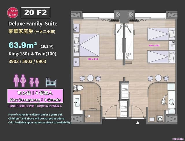Deluxe Quadruple Room, Multiple Beds