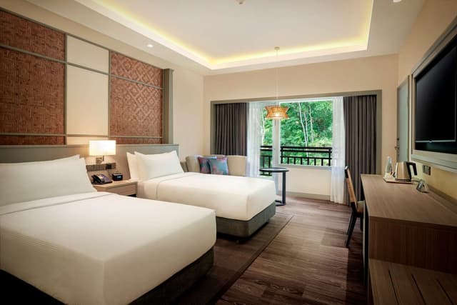 TWIN GUEST ROOM GARDEN VIEW HIGH FLOOR