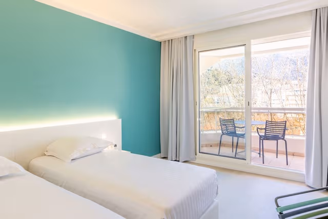 Double or Twin Room, Terrace, Mountain View
