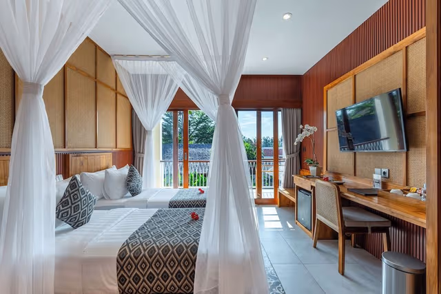 Double or Twin Room, Pool View