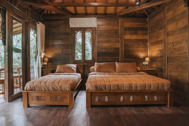 Triple Room, Garden View (Joglo)