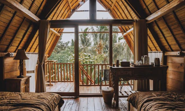 Double or Twin Room, Garden View (Lumbung)