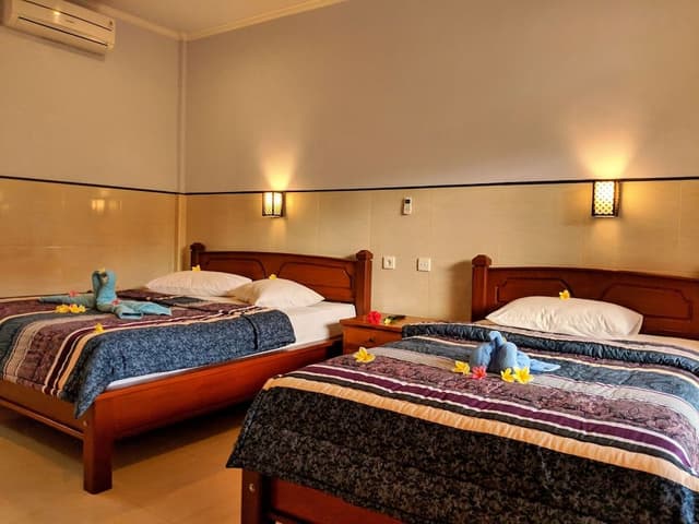 Deluxe Triple Room, Balcony, Pool View