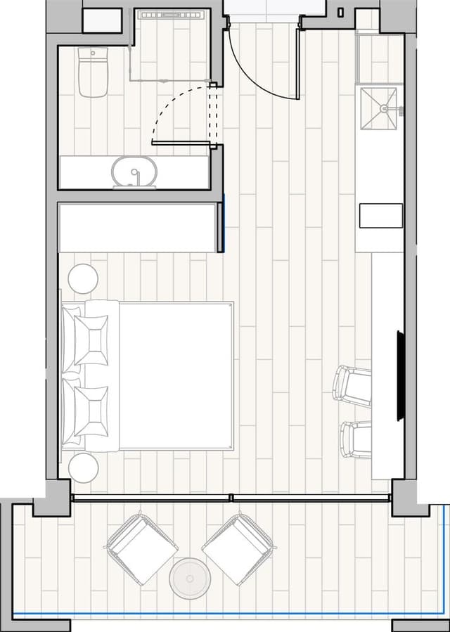 Signature Studio, 1 Bedroom, Balcony, City View