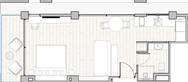 Family Studio Suite, 1 King Bed with Sofa bed, Non Smoking, Balcony