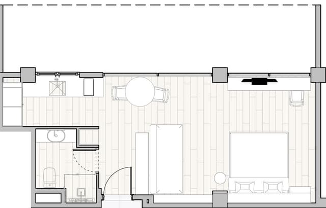 Family Studio Suite, 1 King Bed with Sofa bed, Garden View