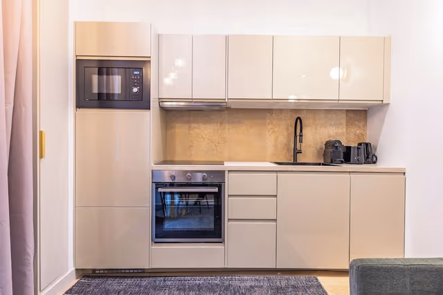 City Studio, 1 Queen Bed with Sofa bed, Kitchen