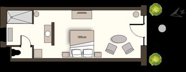 Luxury Suite, Terrace (Black White)