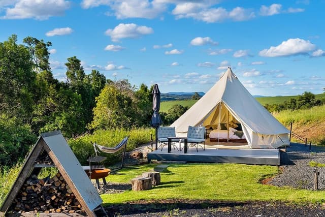 Traditional Tent, 1 Queen Bed, Hill View