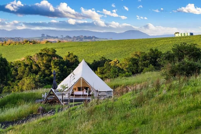 Traditional Tent, 1 Queen Bed, Hill View