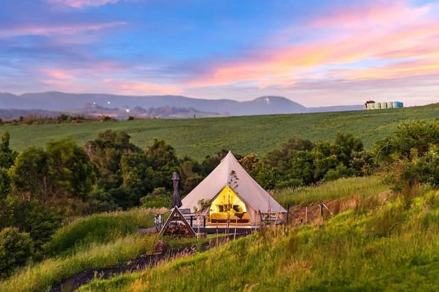 Traditional Tent, 1 Queen Bed, Hill View