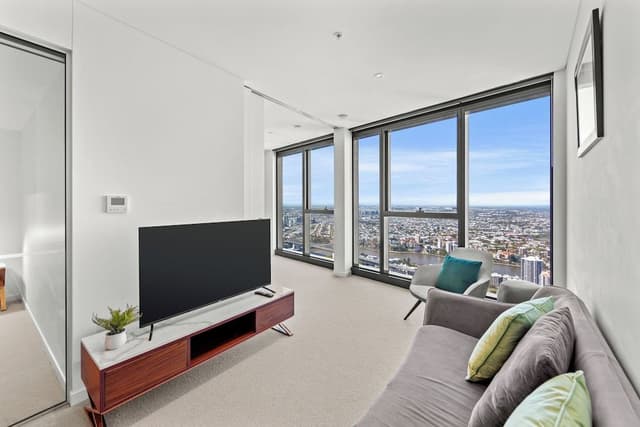 Two Bedroom One Bathroom Compact Sky High Apartment