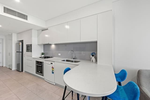 Two Bedroom One Bathroom Compact Sky High Apartment