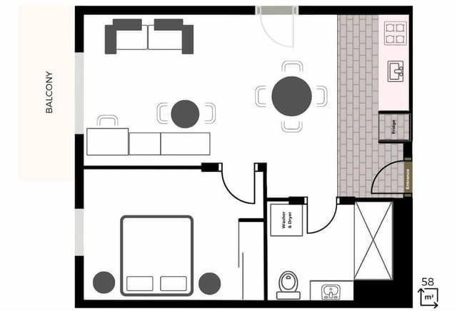 One Bedroom Apartment