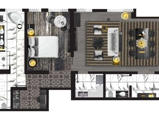 Club Suite, 1 King Bed, Club Lounge Access, Mountain View (Opera)