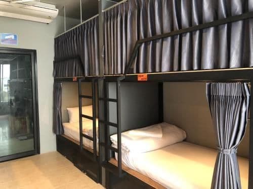 Bed in 12-Bed Male Dormitory Room