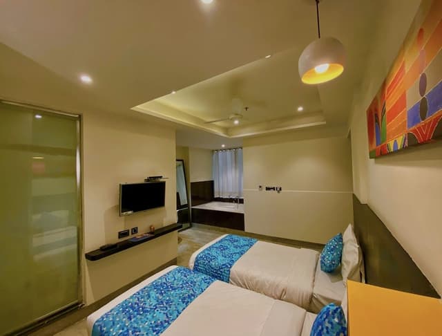 Elite Double or Twin Room, Hot Tub, City View
