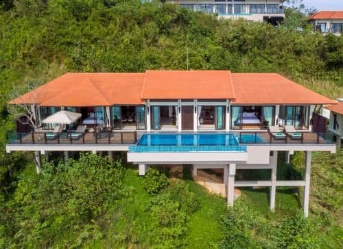 Three-Bedroom Hillside Pool Villa with Ocean View