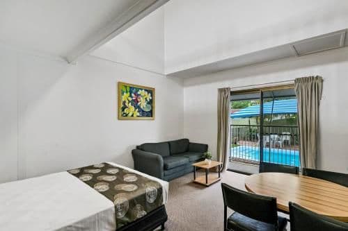 Family Room with Pool View