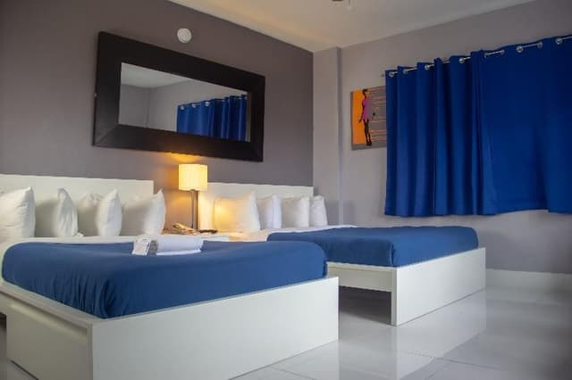DOUBLE TWO DOUBLE BEDS
