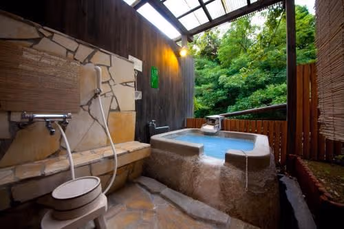 Japanese-Style Room with Open-Air Bath