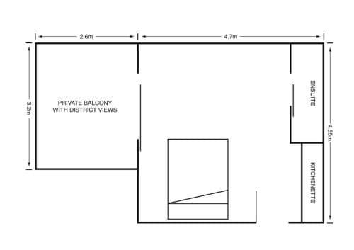 Queen Room with Private Balcony