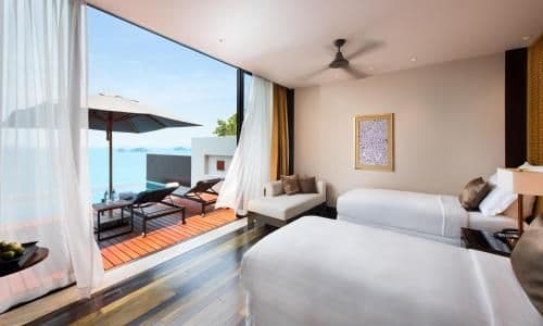 Two-Bedroom Family Pool Villa with Ocean View