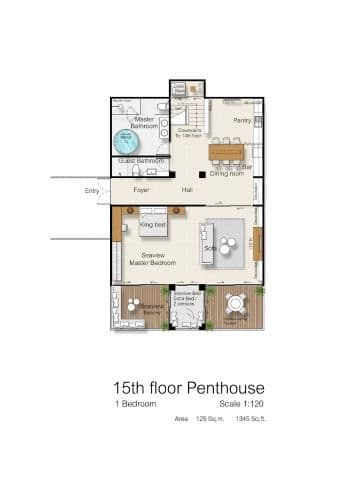 3 Bedroom Panorama Penthouse Suite