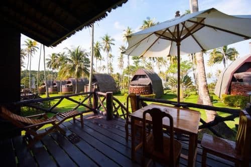 Bali House with Partial View