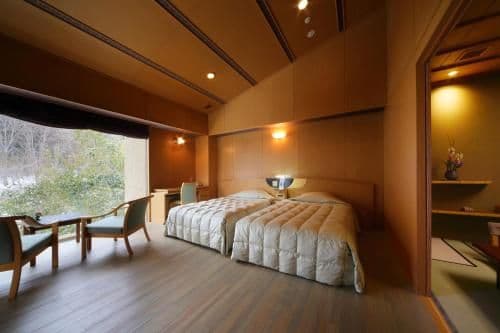 Room with Tatami Area and Open-Air Bath