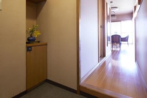 Family Room with Tatami Area with Beppu Bay View
