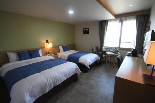 Deluxe Twin Room with Partial Sea View