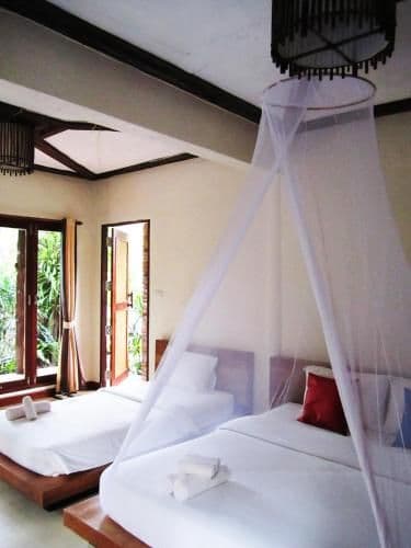 Pool view room